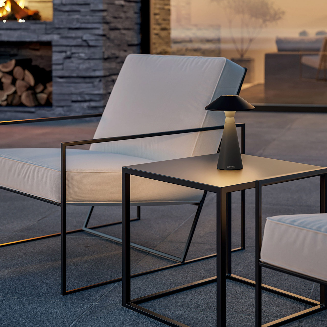 Table lamp LED 30.5 cm dimmable black, Moebel, Tabelle, Stuhl, Tischplatte, Lampe