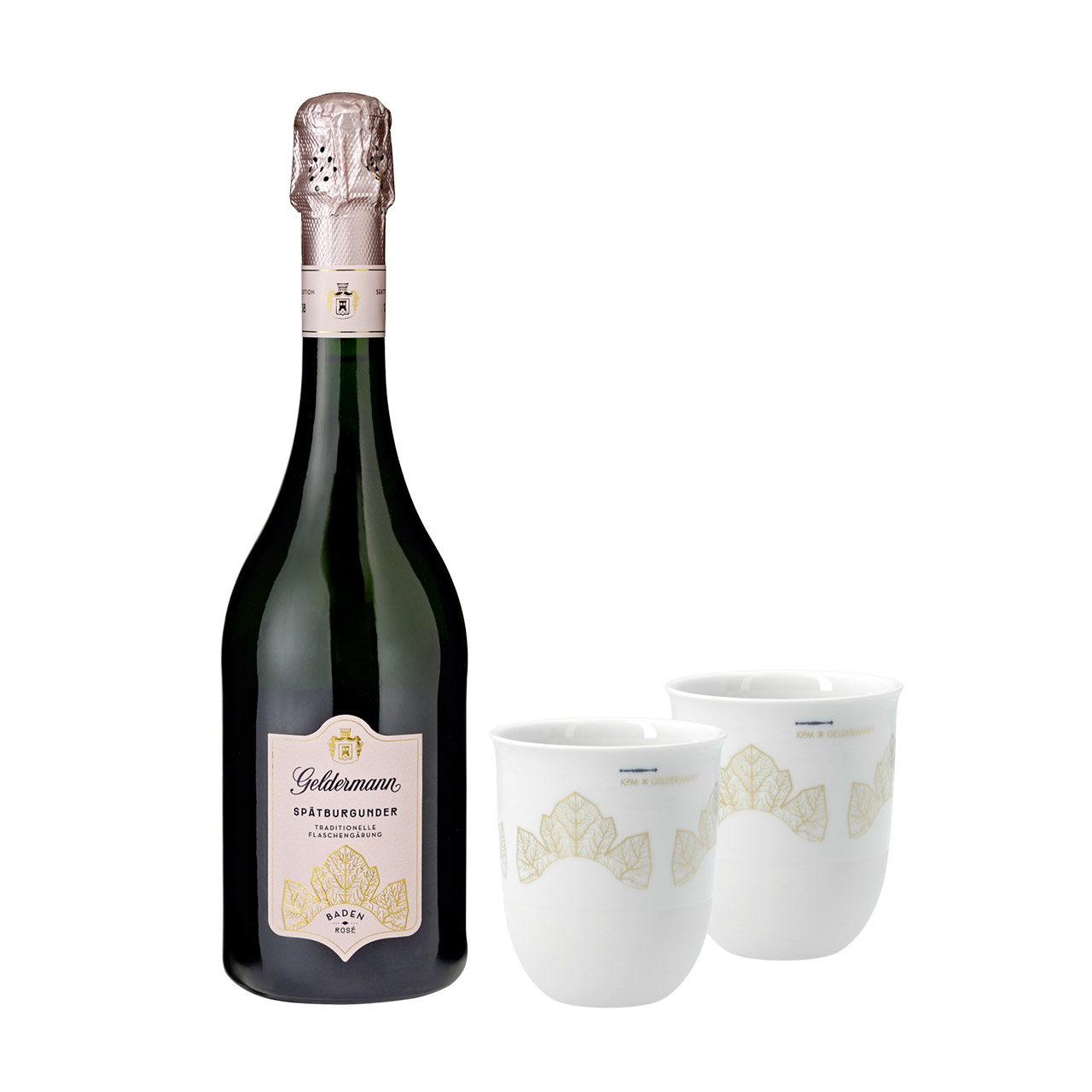 KPM 'LAB', KPM x Geldermann Set Bayreuth 2025, Alkohol, Getränk, Flasche, Weinflasche, Tasse