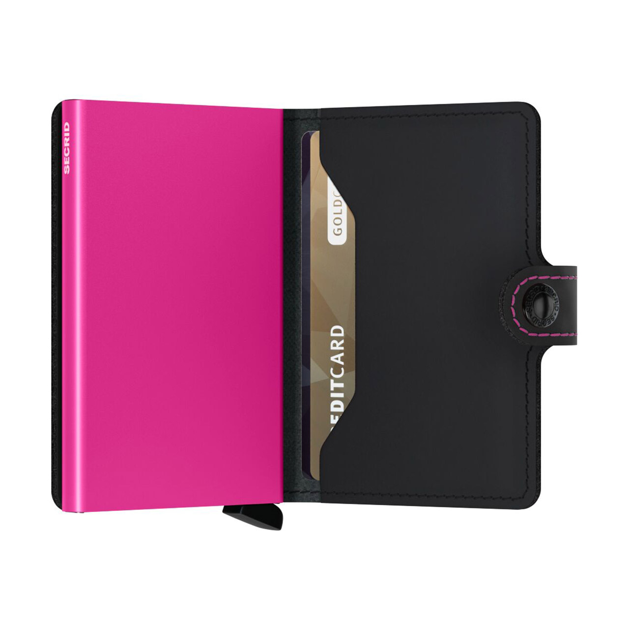 Miniwallet Matte black & fuchsia, Zubehor