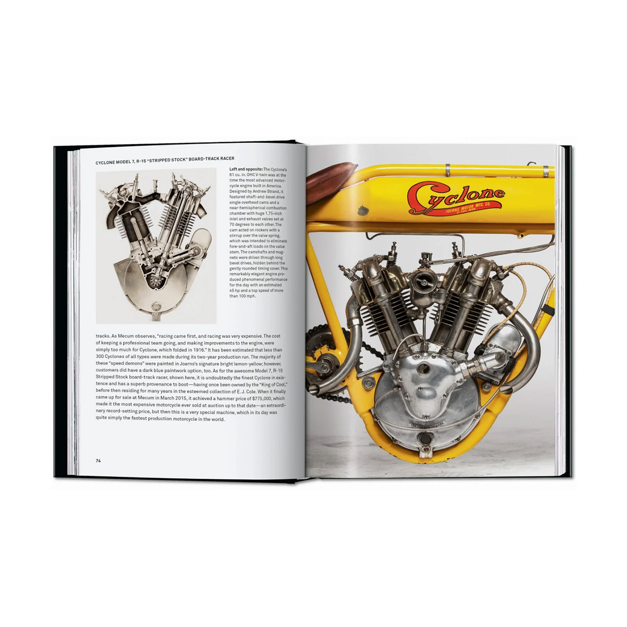 Coffee Table Book Motorcycles. 45th Ed., Motor, Maschine, Werbung, Plakat