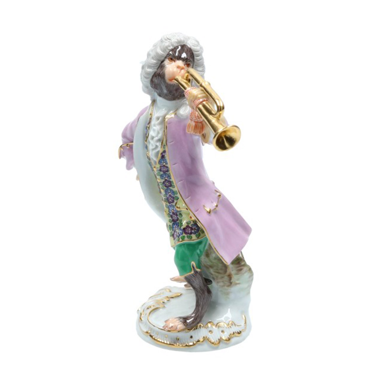 Trumpeter Monkey Orchestra 15 cm, Figur, Kunst, Porzellan, Töpferei, Person