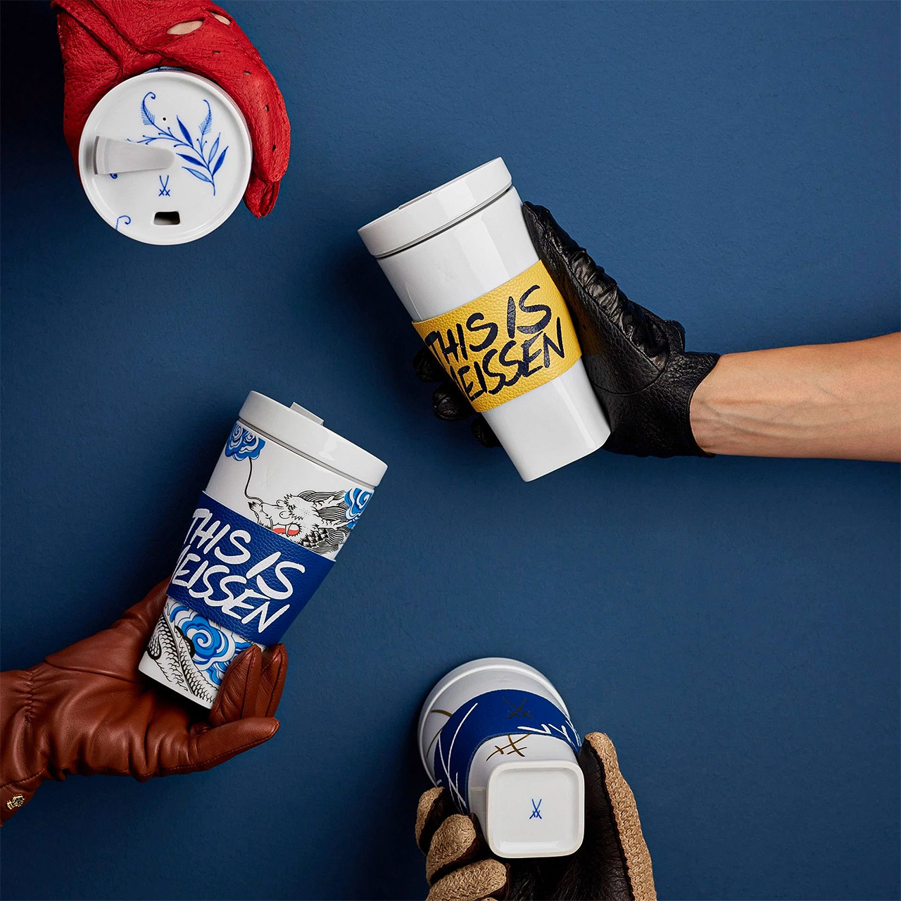 Coffee to go mug Fortune Dragon with cuff 0.35 l, Bekleidung, Handschuh, Schuhwerk, Schuh, Sneaker