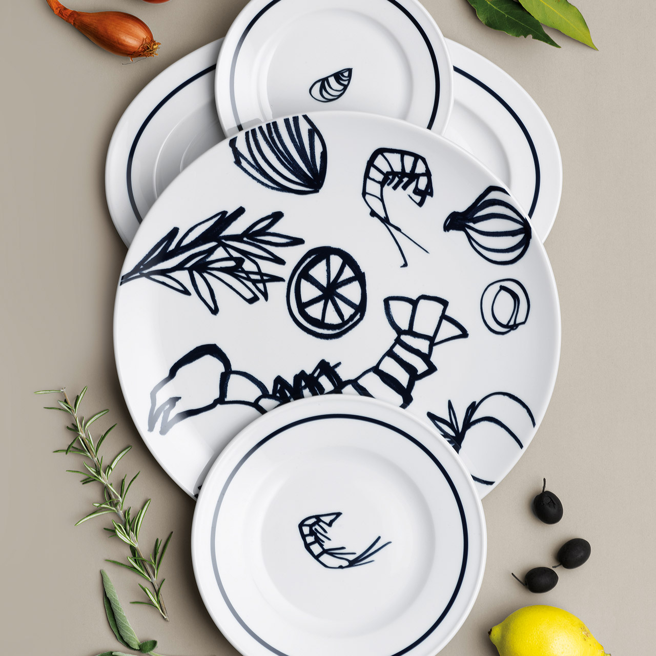 Presentation plate 31 cm, Mahlzeit, Kunst, Porzellan, Töpferei, Gericht