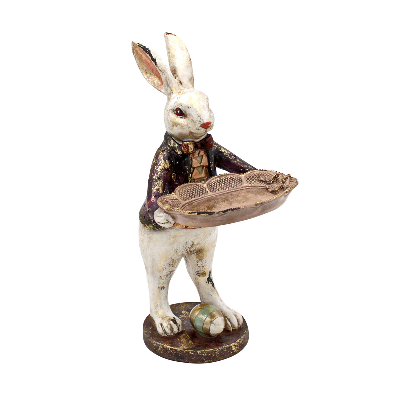 Hase mit Schale 17x14x30 cm