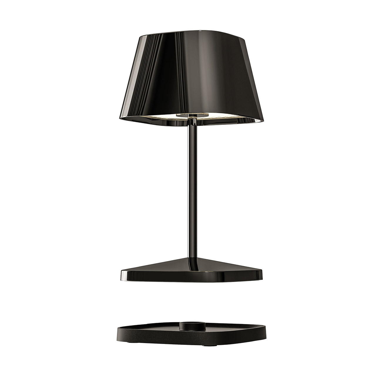 Table Lamp LED 20 cm dimmable spacegrey, Lampe, Tischlampe, Lampenschirm