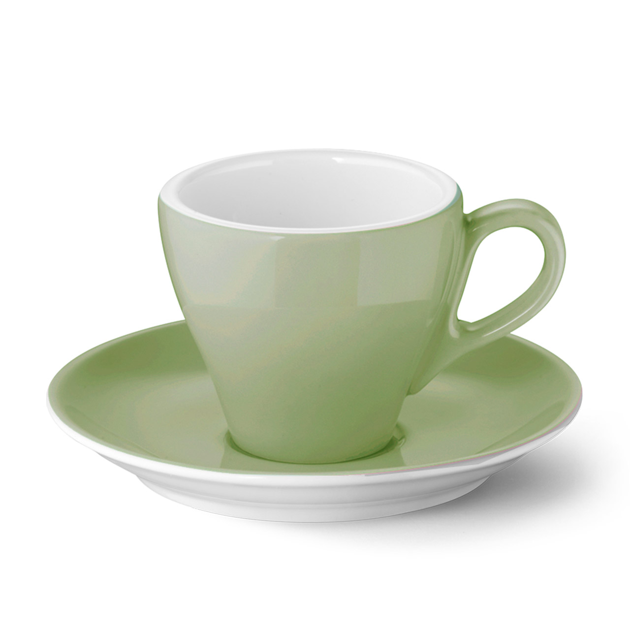 Dibbern 'Solid Color khaki', Espressotasse m. U. 0,09 l Classico, Untertasse, Tasse