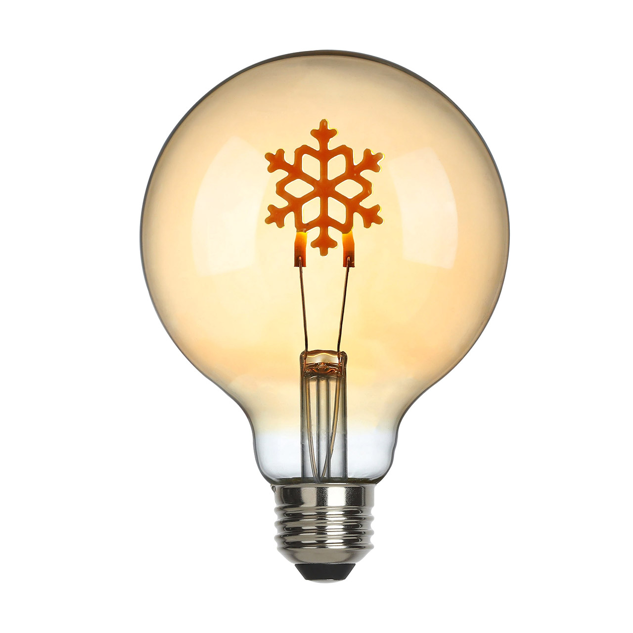 Decorative bulb LED SNOWFLAKE amber, Licht, Glühbirne