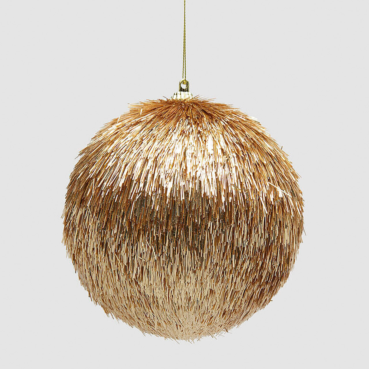 EDG - enzo de gasperi, Weihnachtskugel Pelz gold 12 cm, Leuchter, Lampe