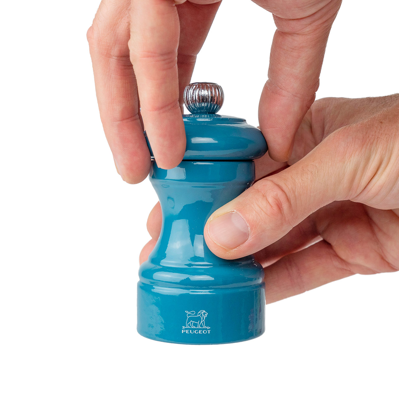 Salt Mill 10 cm pacific blue, Körperteil, Finger, Hand, Person