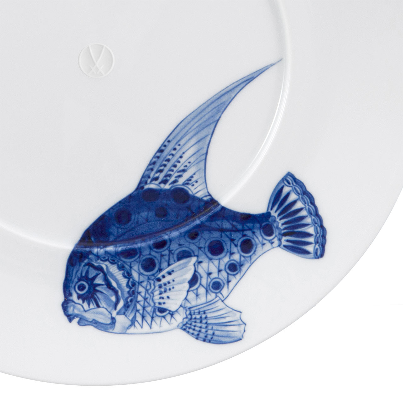 Gourmet plate 28.5 cm motif fish, Kunst, Porzellan, Töpferei, Tier, Leben im Meer