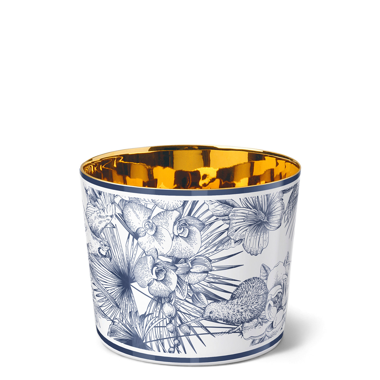 Champagne goblet Paraiso Blue Monkey, Kunst, Porzellan, Töpferei, Tasse