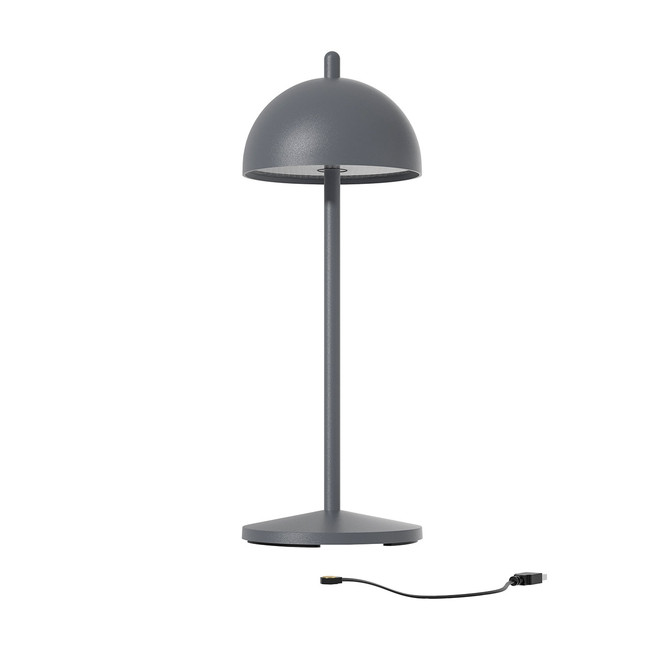 Table lamp LED 30 cm dimmable anthracite, Lampe, Tischlampe, Lampenschirm