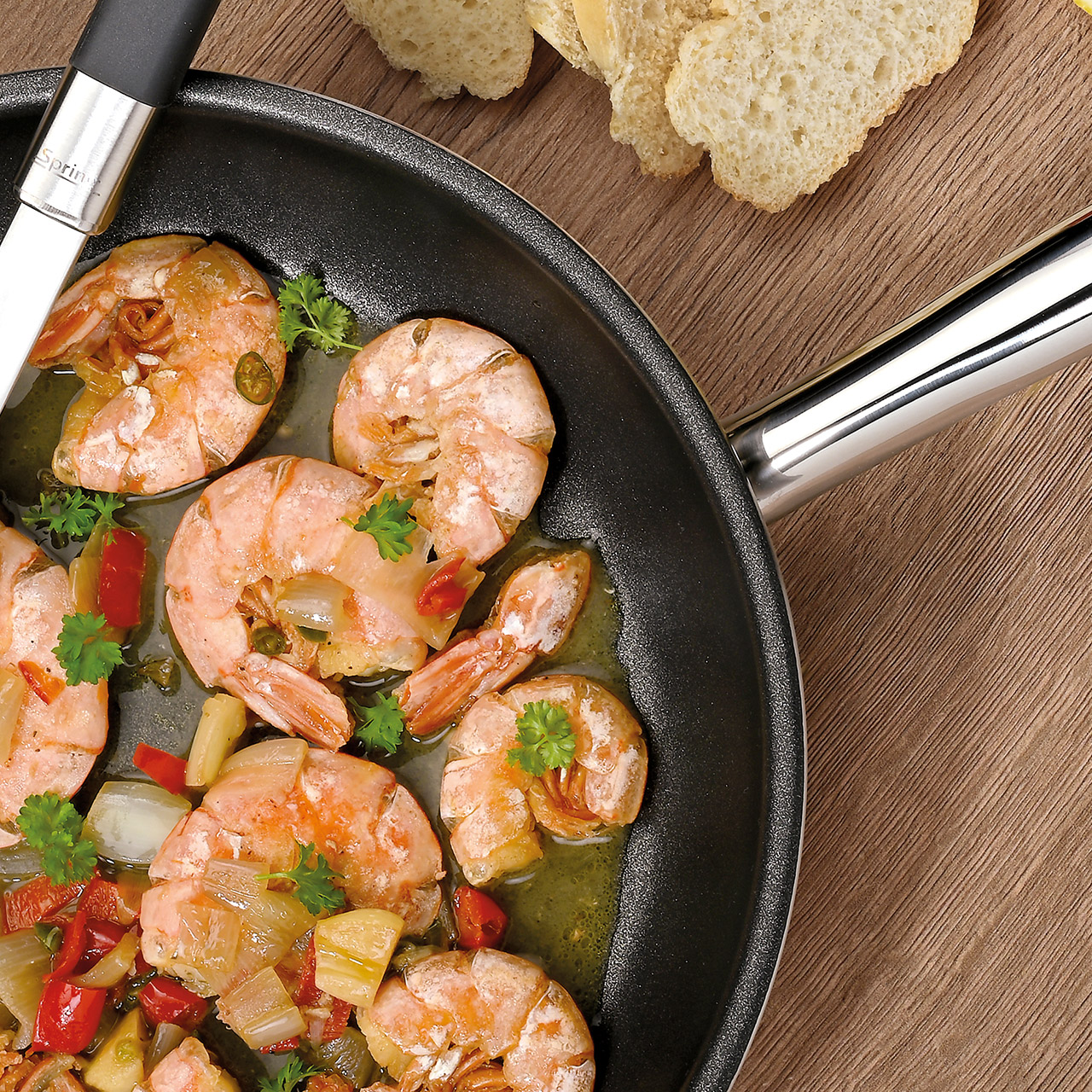 Frying pan 32 cm, Kochtopf, Kochgeschirr, Essen, Fleisch, Schwein