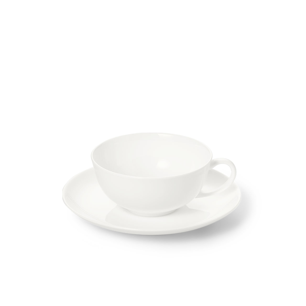 Tea cup with saucer 0.20 l weiß, Untertasse, Tasse, Schüssel, Suppenschüssel