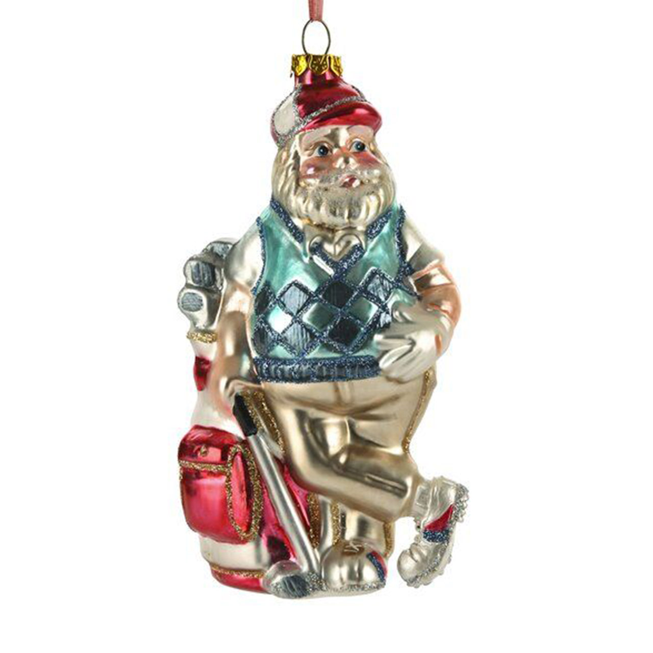 Hanger Santa Golfer multicolored, Figur, Person