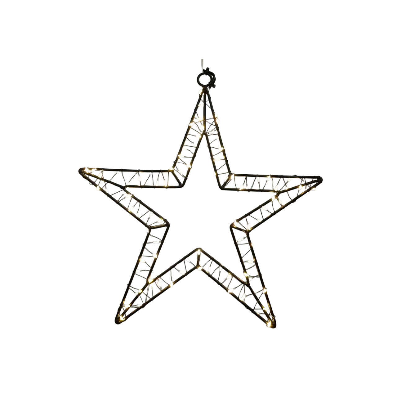 Decorative light LED star 2D 30 cm black, Sternsymbol, Symbol