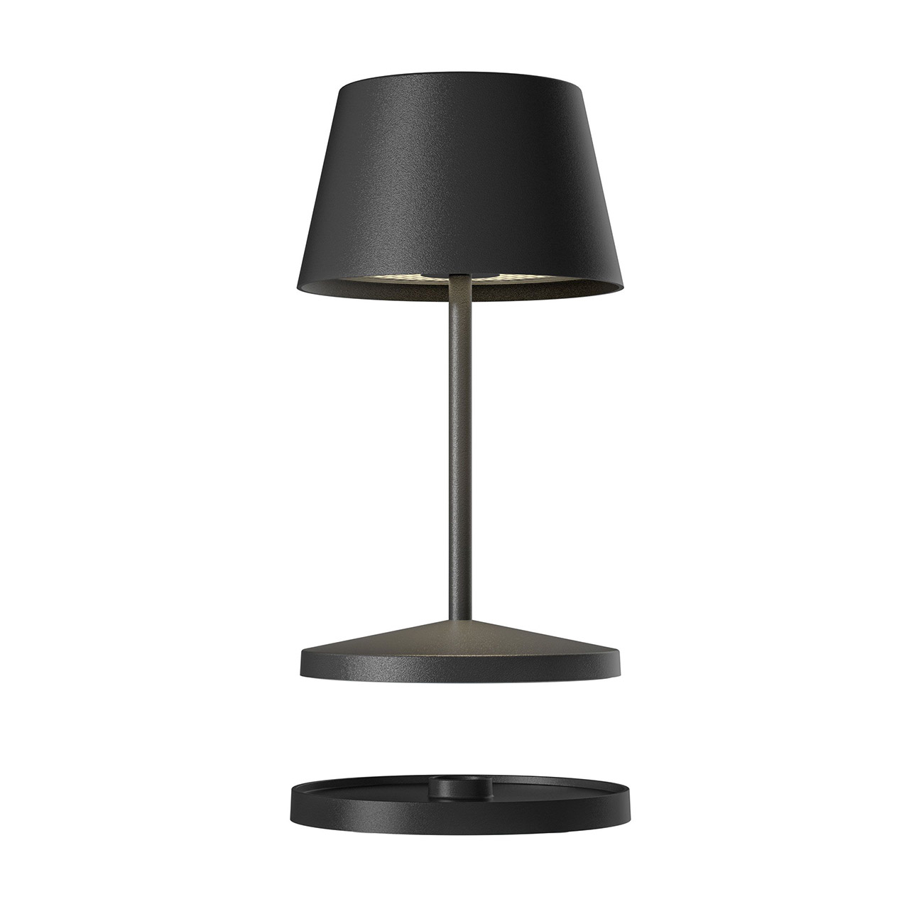 Tischlampe LED 20 cm dimmbar schwarz