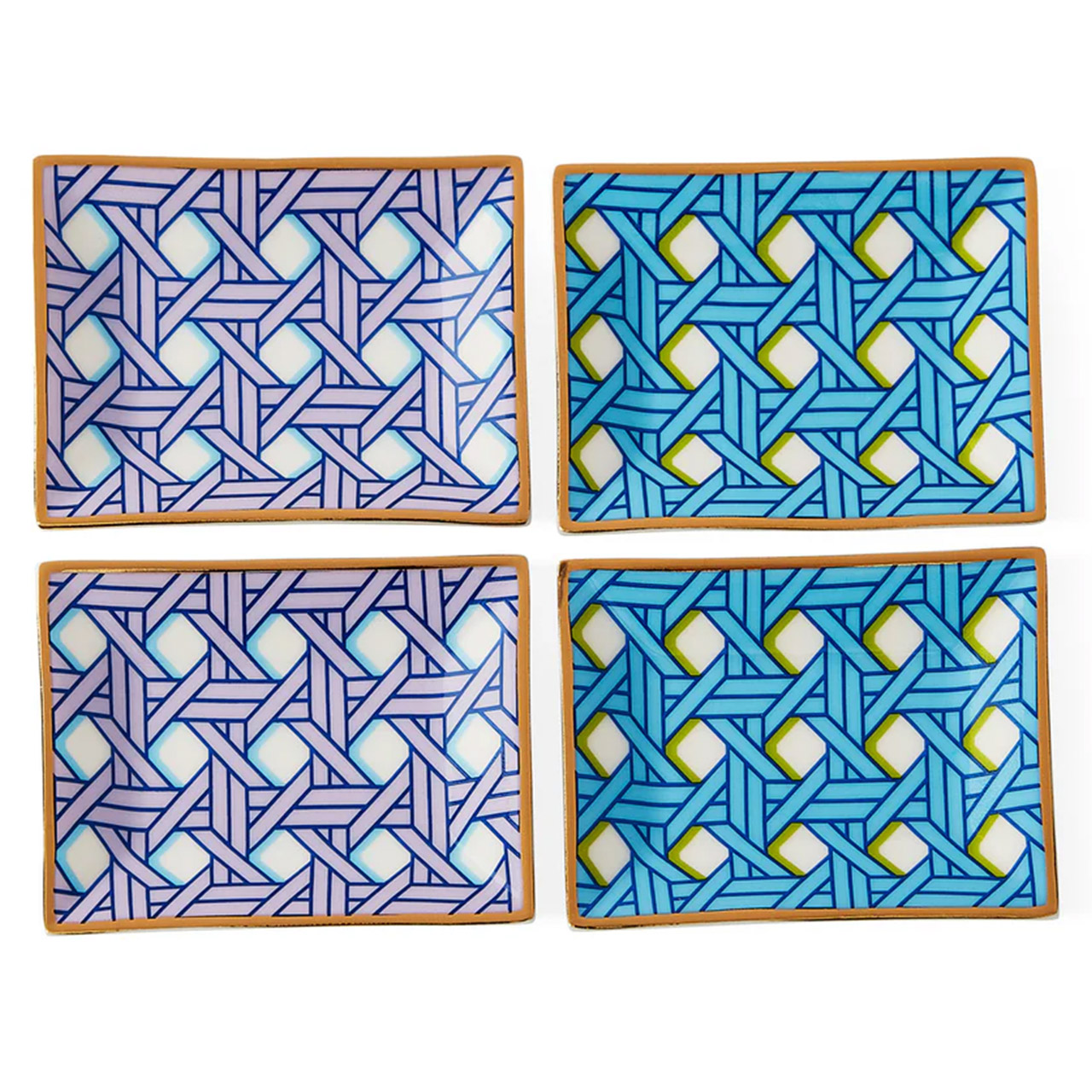 Tray small set 4 pieces, Muster, Dekoration für Zuhause