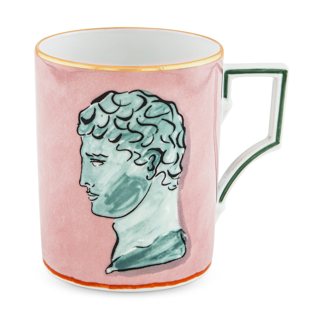 Mug 0.40 l pink, Pokal, Kunst, Porzellan, Töpferei, Person