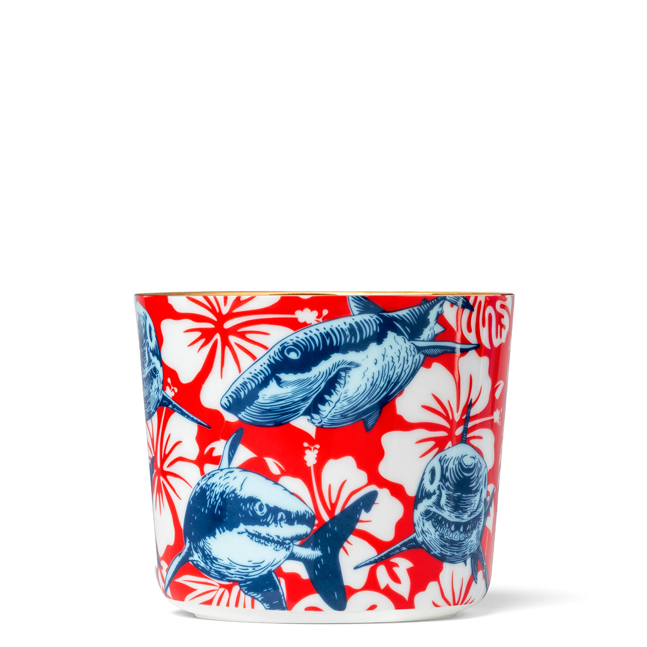 Champagne goblet Beautiful Creatures The Sharks, Kunst, Porzellan, Töpferei, Tasse