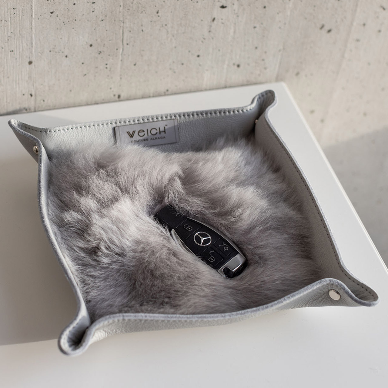 Valet tray silver gray, Kissen, Dekoration für Zuhause, Telefon, Handy, Kopfkissen