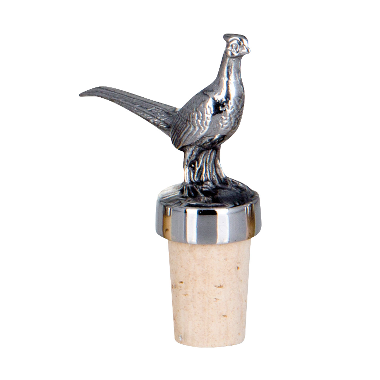 Bottle cork Pheasant stainless steel, Tier, Vogel, Kork