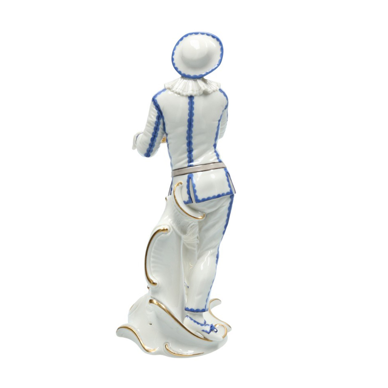 Nymphenburg, Pierrot B3 grauer Gürtel, Kunst, Porzellan, Töpferei, Figur, Person