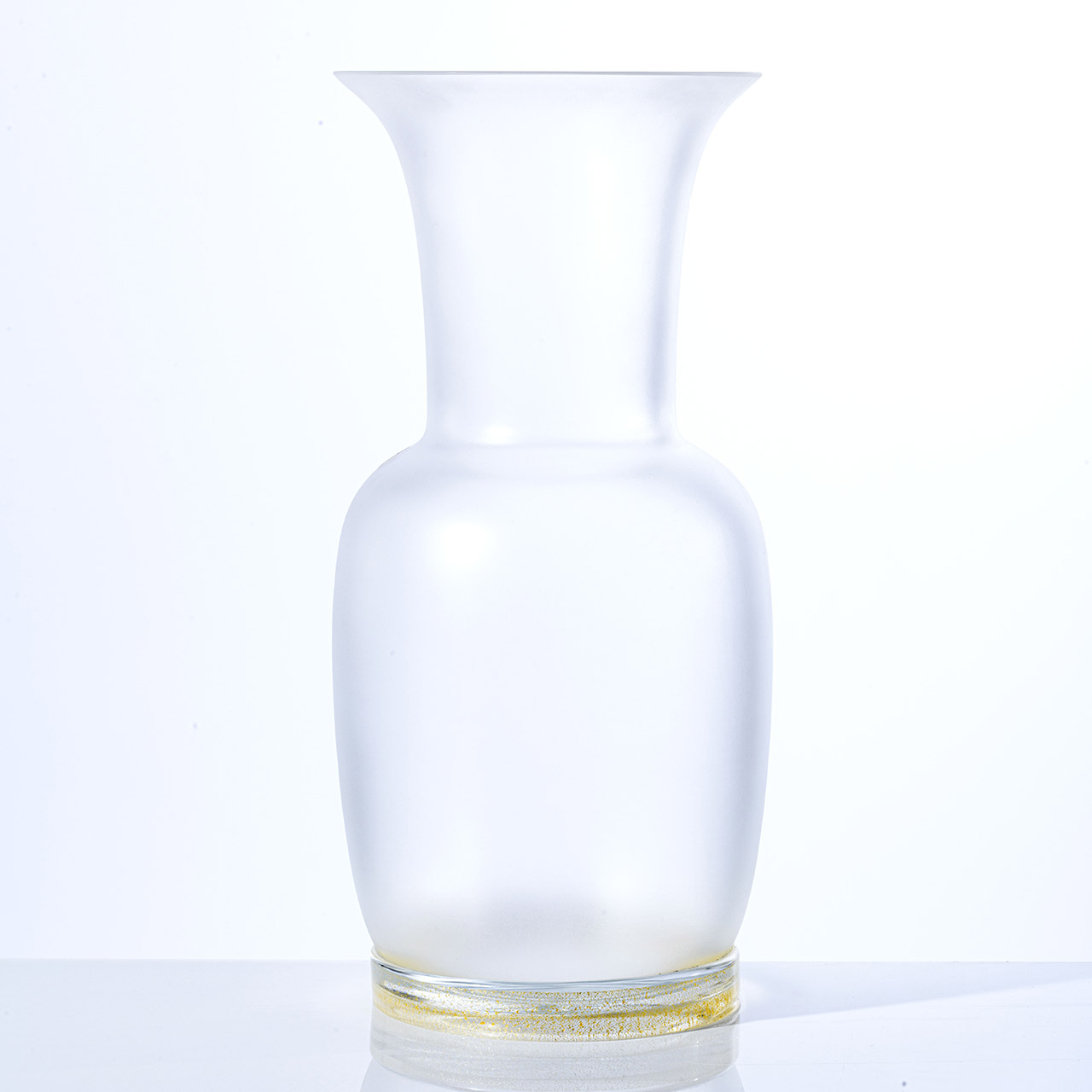 Vase 30 cm crystal sandblasted/gold thread, Krug, Töpferei, Vase, Kunst, Porzellan