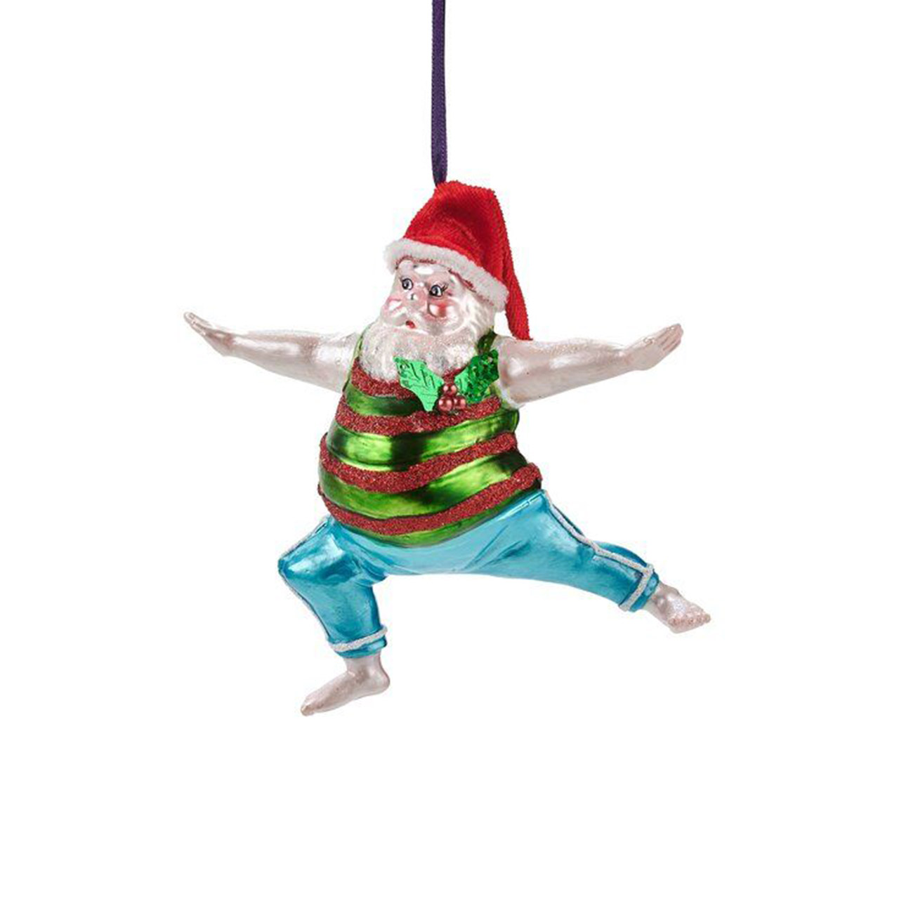 Hanger Yoga Santa Warrior Pose multicolored, Person