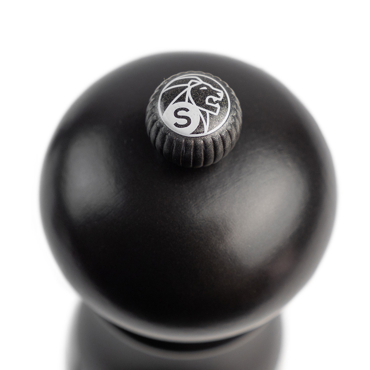 Salt mill 12 cm black satin, Sphäre, Ei, Essen, Eishockey-Puck, Sport