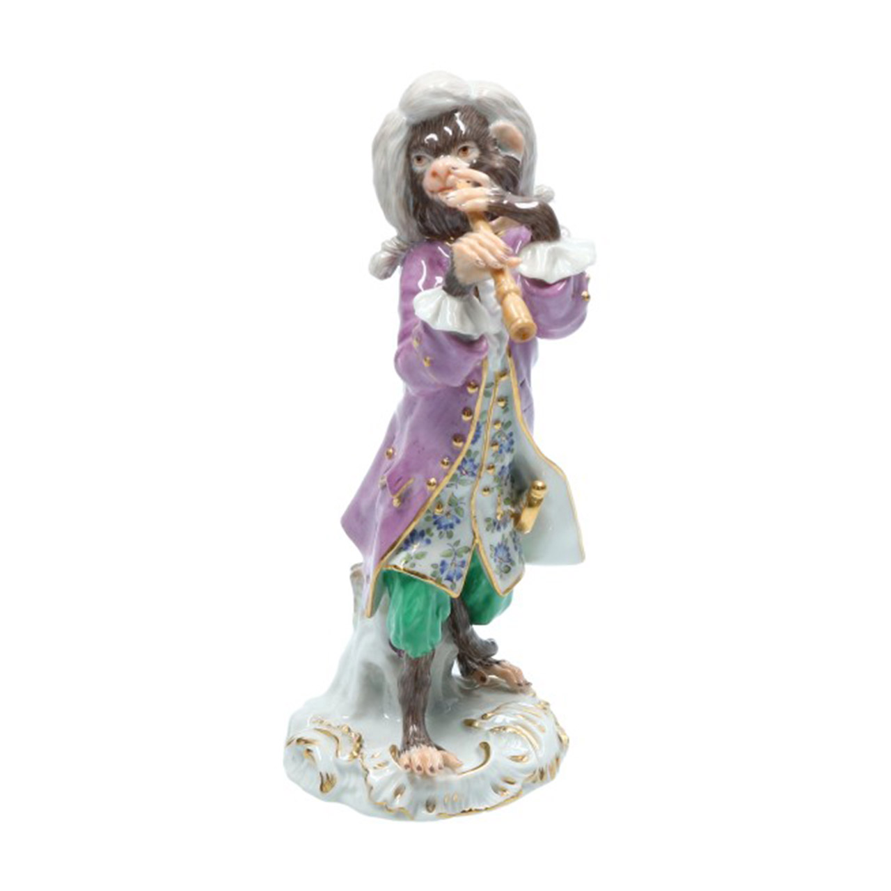 Clarinettist Monkey Orchestra 13.5 cm, Figur, Puppe, Spielzeug, Porzellan, Töpferei