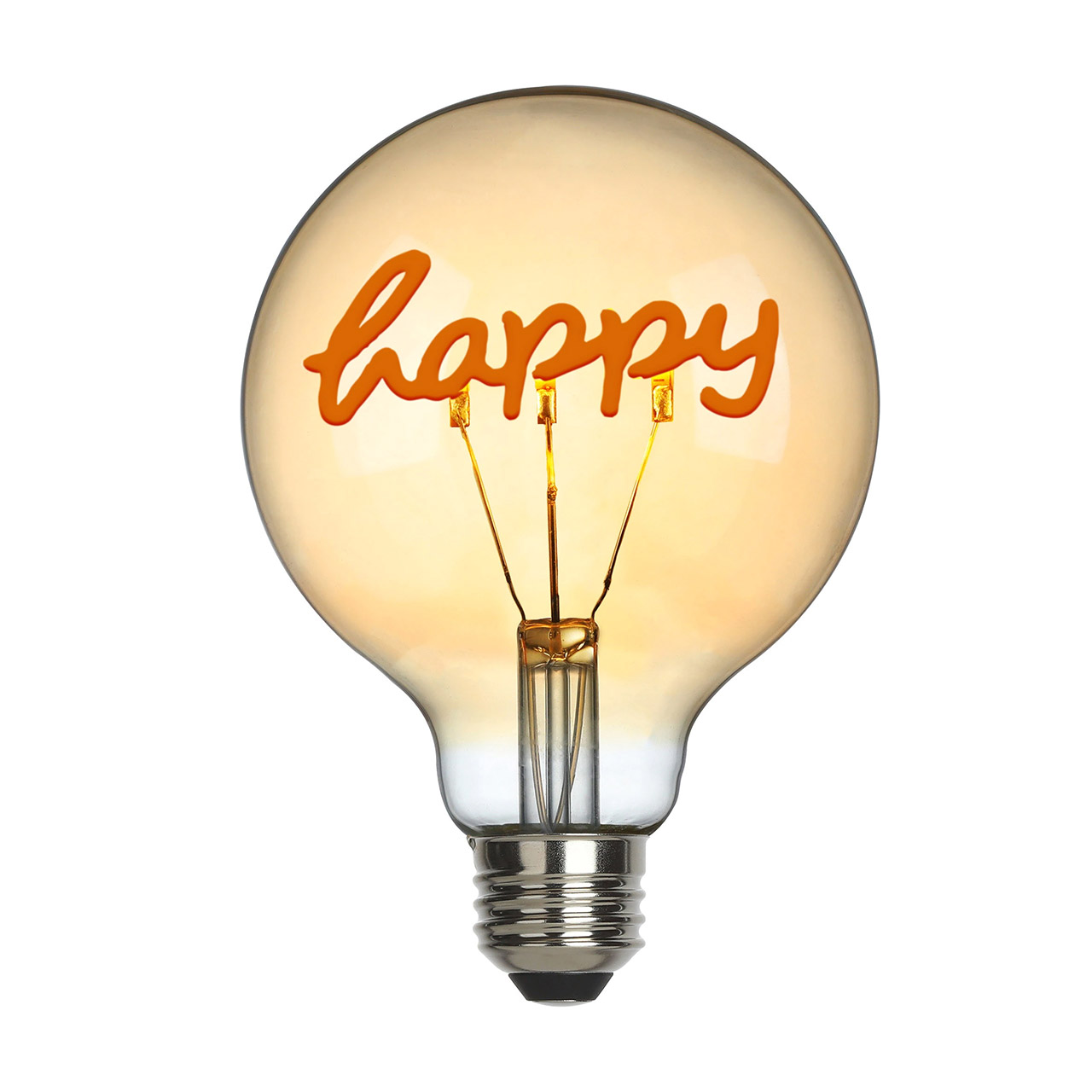 Decorative bulb LED HAPPY amber, Licht, Glühbirne
