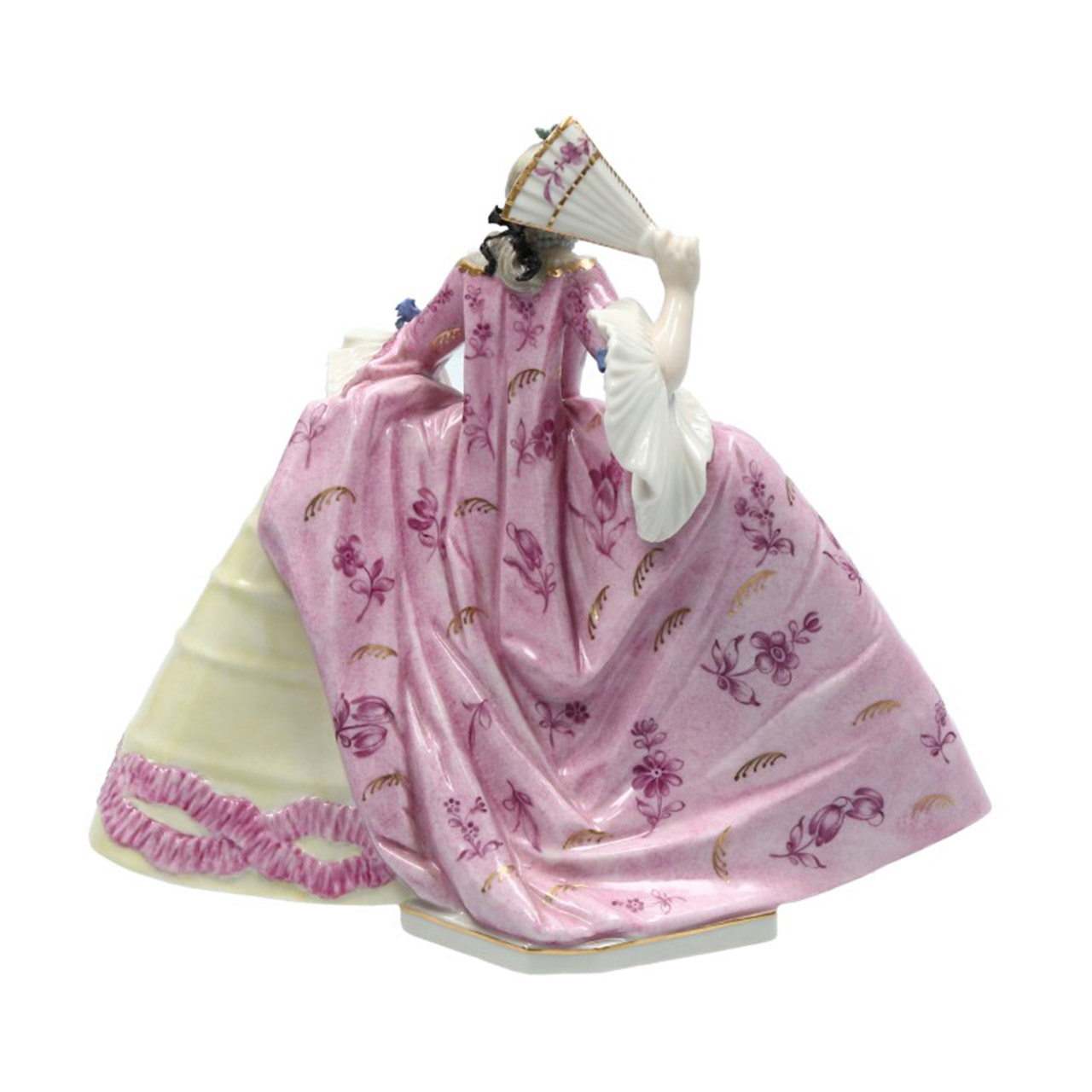 Lady in a pink and yellow crinoline, Figur, Person