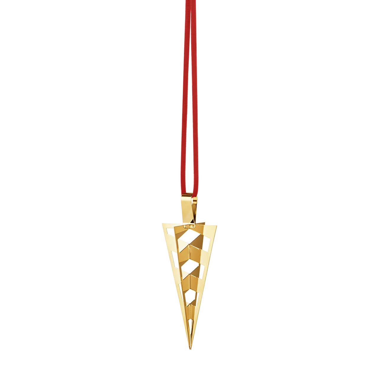 Holiday Ornament 2025 cone bag gold-plated, Waffe, Pfeil, Pfeilspitze