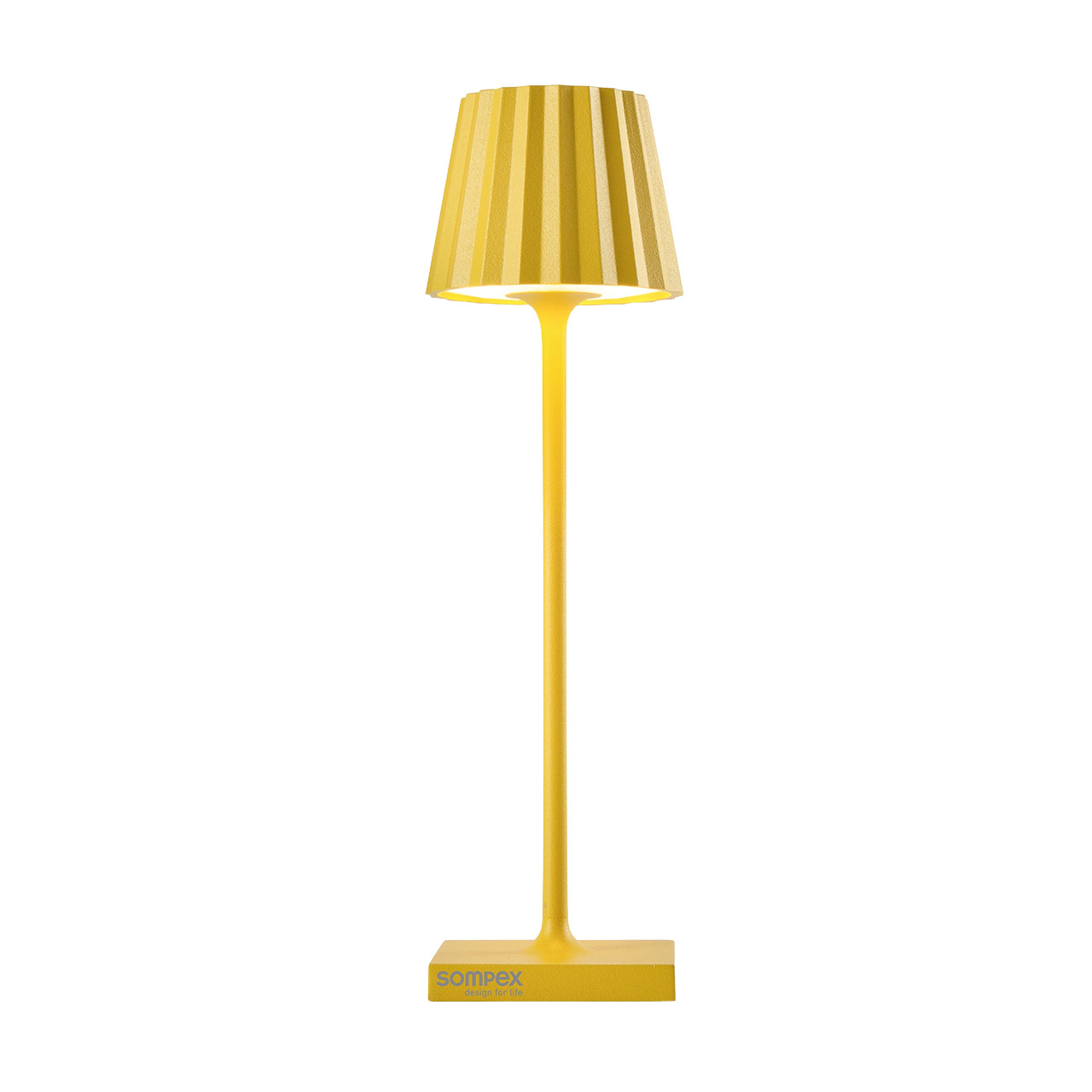 Table lamp LED 21 cm dimmable yellow, Lampe, Lampenschirm, Tischlampe