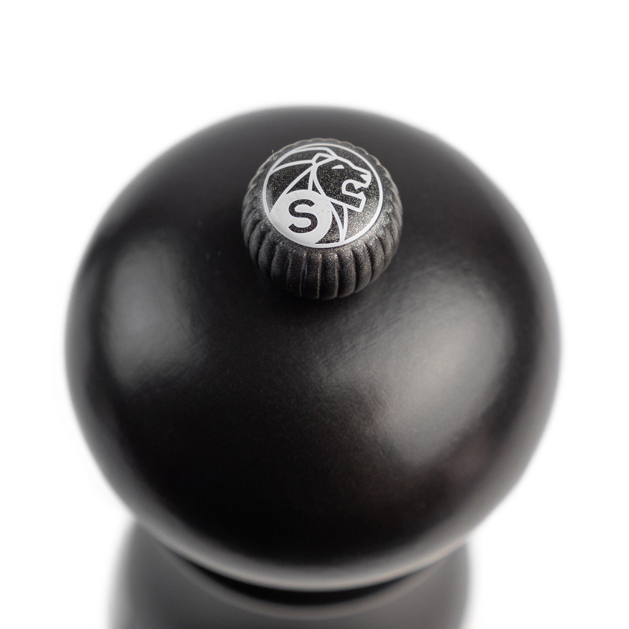 Salt mill 22 cm black satin, Sphäre, Ei, Essen