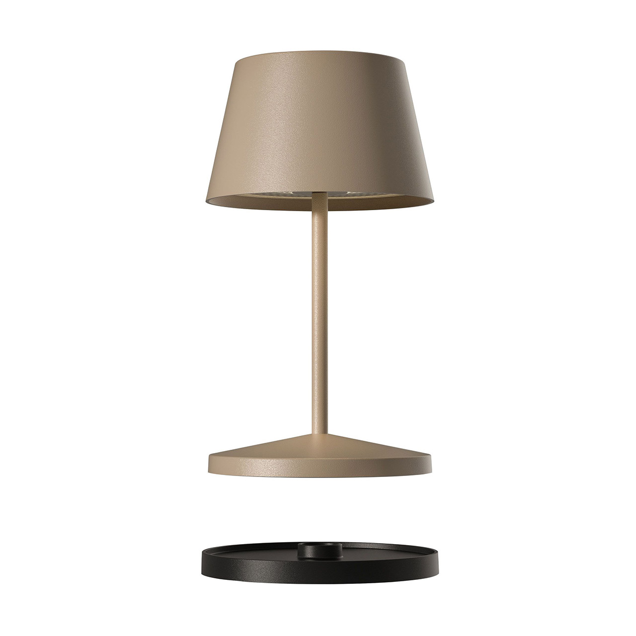 Tischlampe LED 20 cm dimmbar sand
