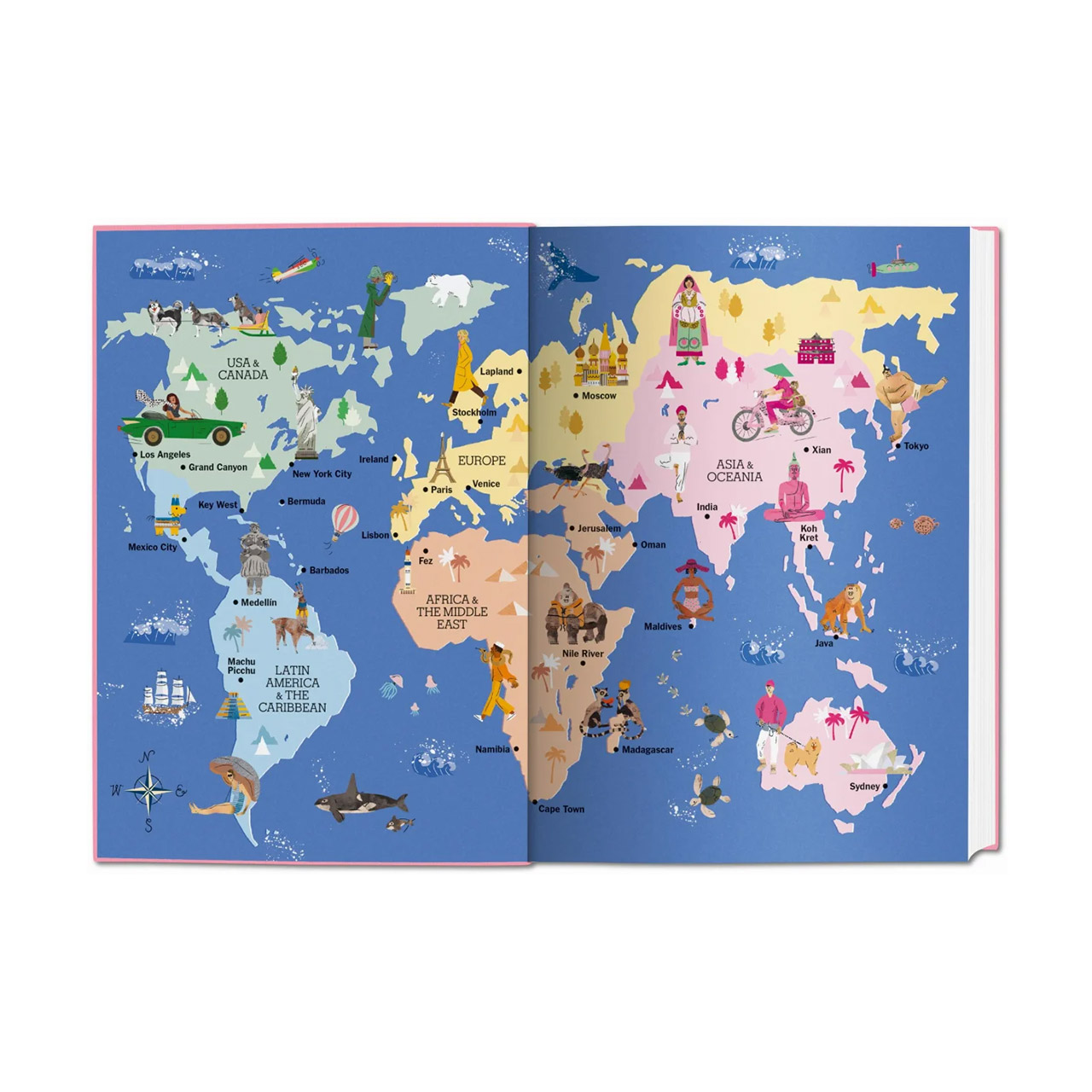 Coffee Table Book New York Times Explorer, Diagramm, Handlung, Landkarte, Atlas