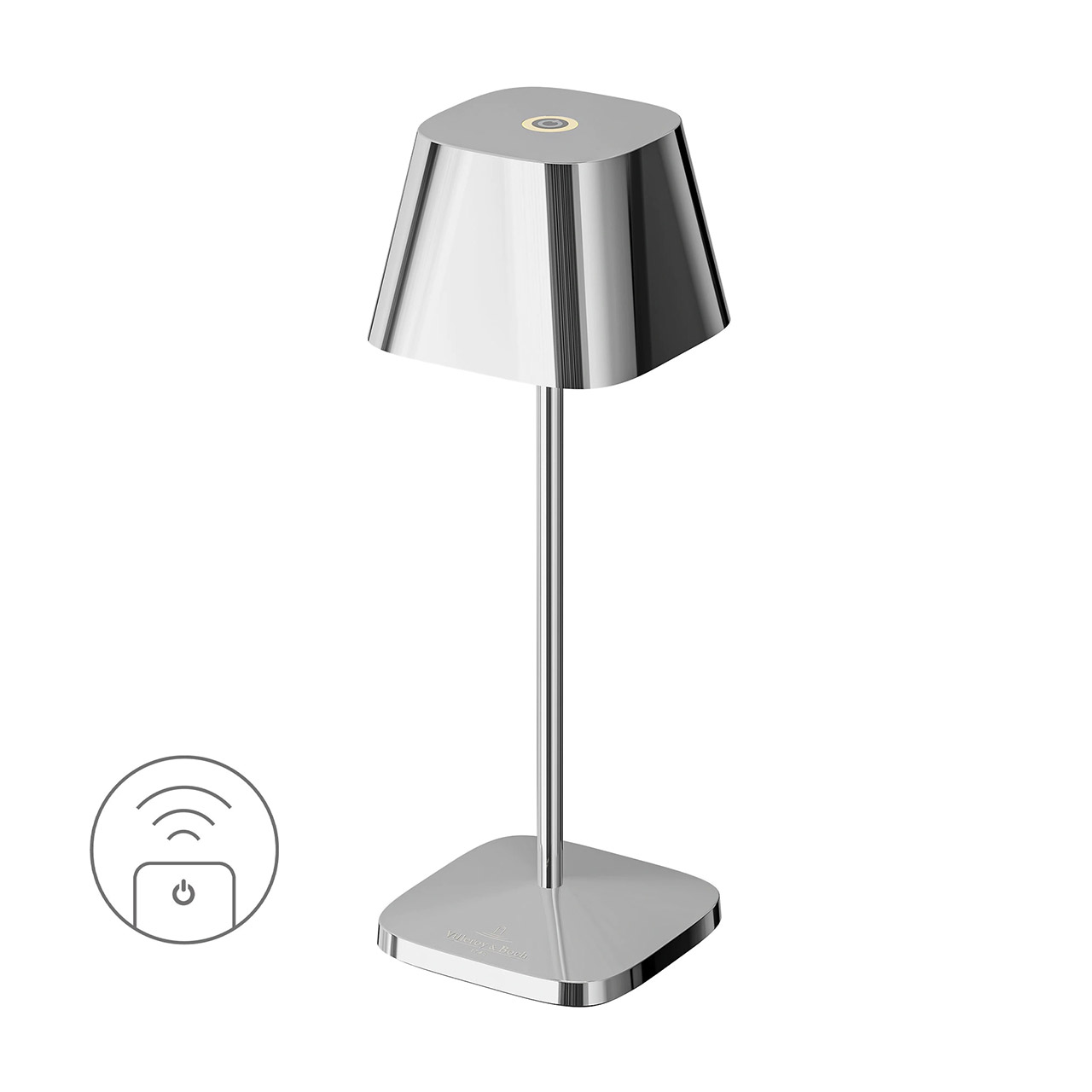 Table lamp LED 20 cm dimmable chrome, Lampe, Lampenschirm, Tischlampe