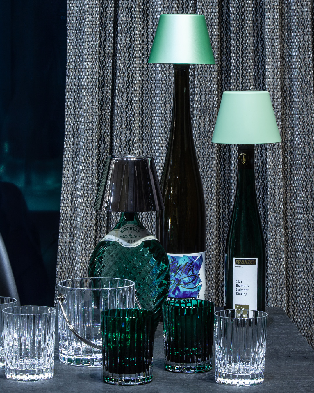 Lampe, Glas, Tasse, Flasche, Tischlampe