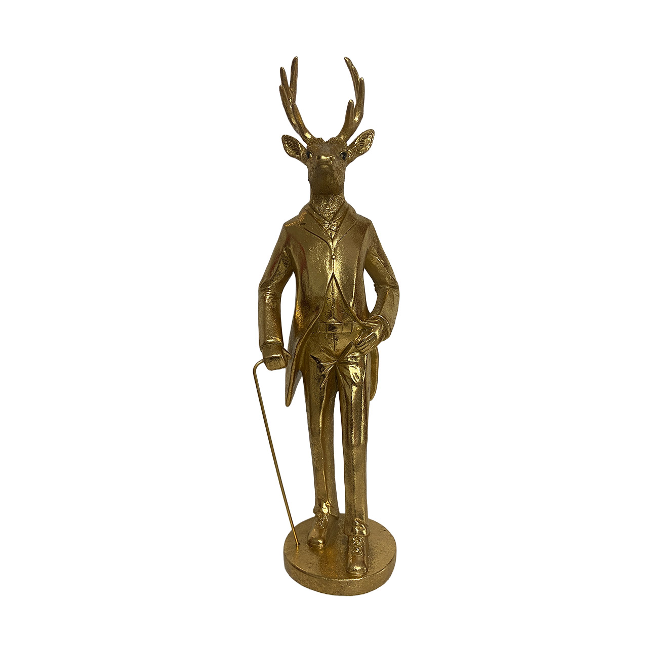 Cor Mulder, Figur Mr. Deer gold 44 cm, Bronze