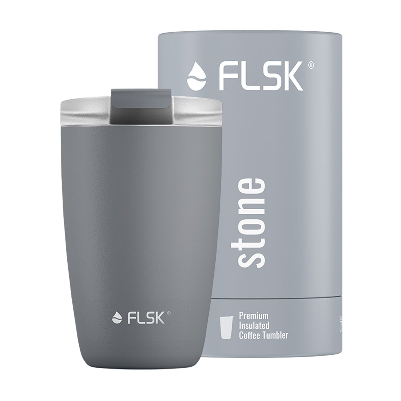 Mug coffee to go 0.35 l stone, Flasche, Shaker