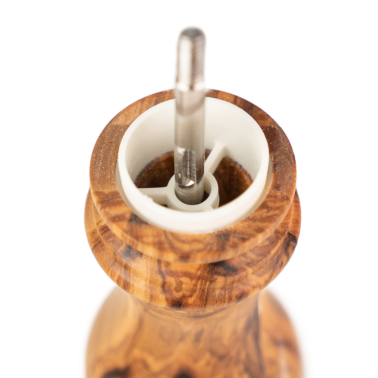 Salt Mill 22 cm Olive Wood, Adapter, Elektronik, Glas