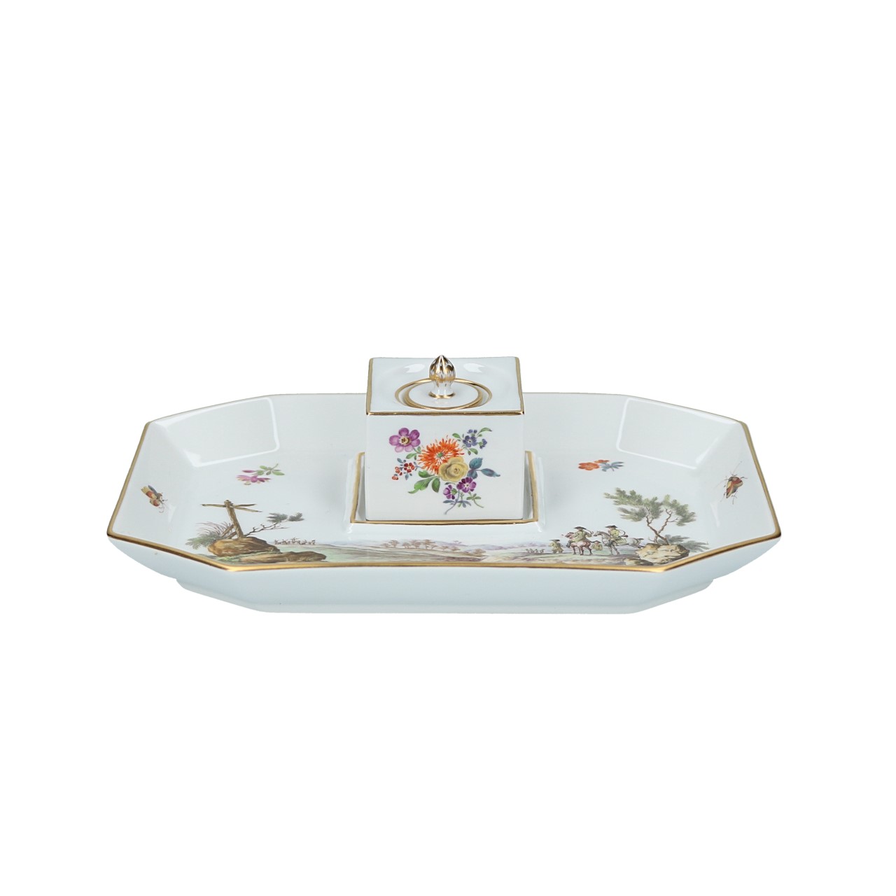 Writing Set 18x13 cm, Kunst, Porzellan, Töpferei, Essen, Mahlzeit