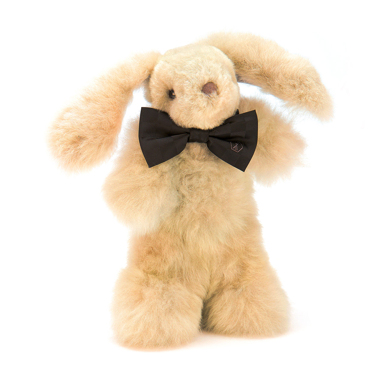 Soft toy rabbit alpaca fur medium champagne, Zubehor, Formelle Kleidung, Krawatte, Spielzeug, Teddybär