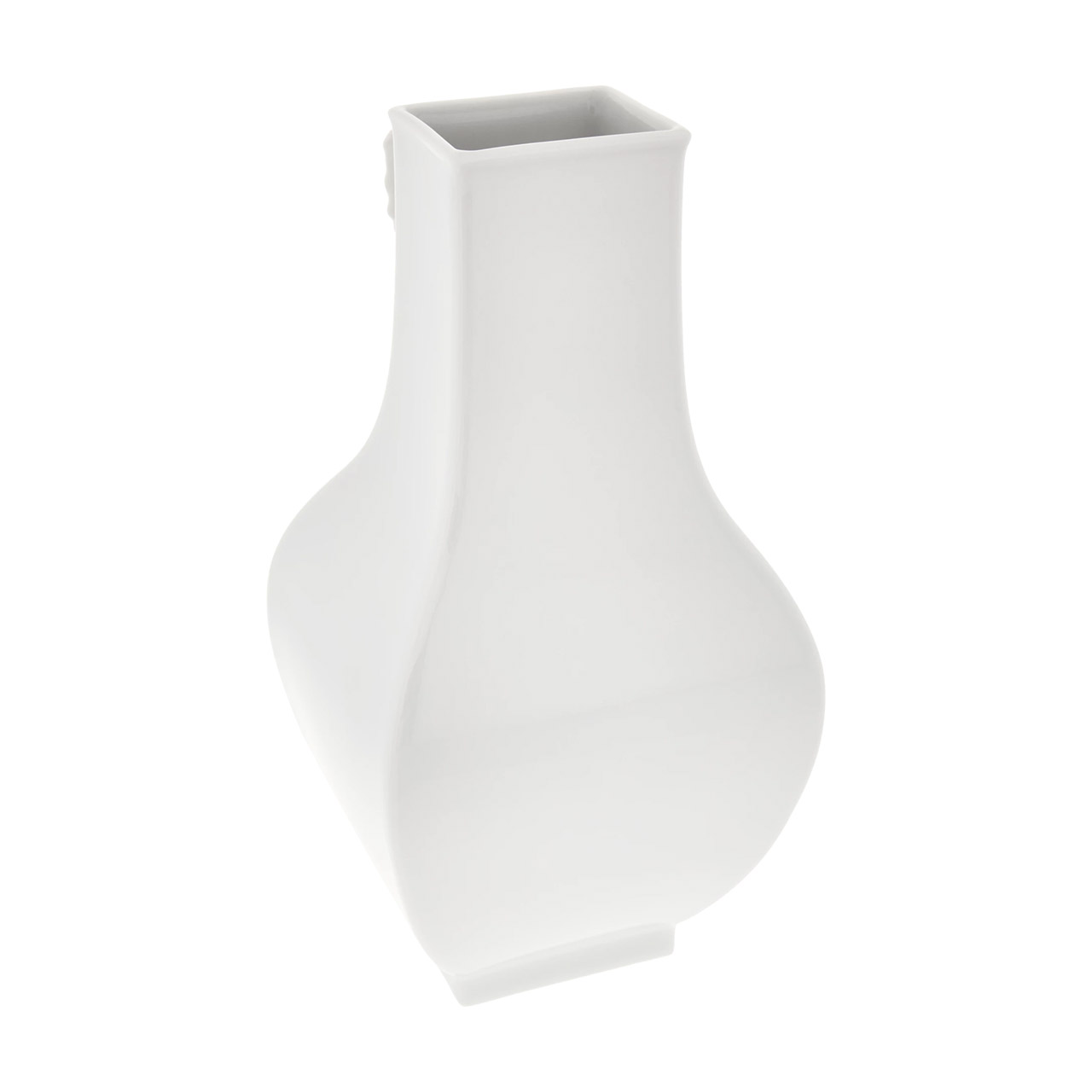 Vase with butterfly design square 25.5 cm, Krug, Töpferei, Vase, Kunst, Porzellan