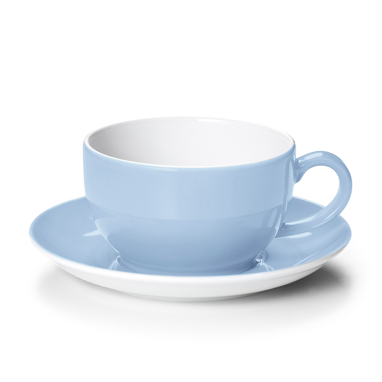 Dibbern 'Solid Color morgenblau', Kaffeetasse m. U. 0,25 l, Untertasse, Tasse