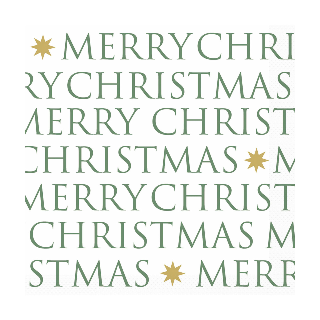 Napkins Christmas Letters forest green 33 cm , Text