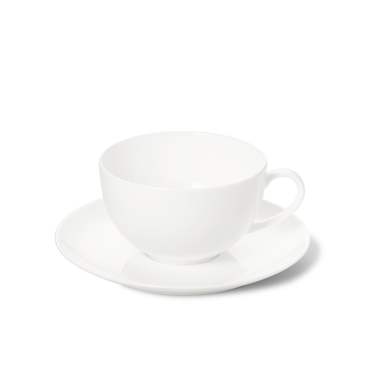 Cafe-au-Lait Cup w. saucer 0.32 l white, Untertasse, Tasse