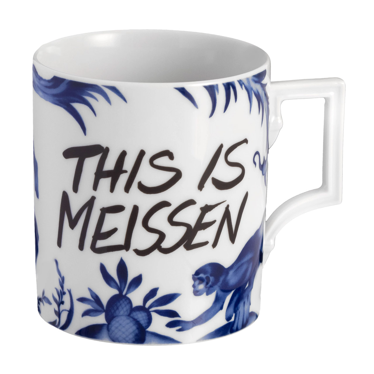 Mug monkey and sloth 0.25 l, Pokal, Kunst, Porzellan, Töpferei